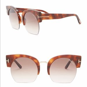 Tom Ford Savannah 55m Cat-Eye Sunglasses